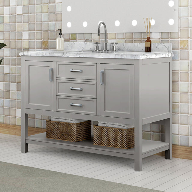 Reston Vanity with Top/ Sink - Hello Home Furniture & Mattress (Longmont, CO)