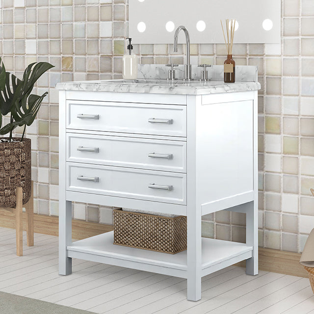 Reston Vanity with Top/ Sink - Hello Home Furniture & Mattress (Longmont, CO)